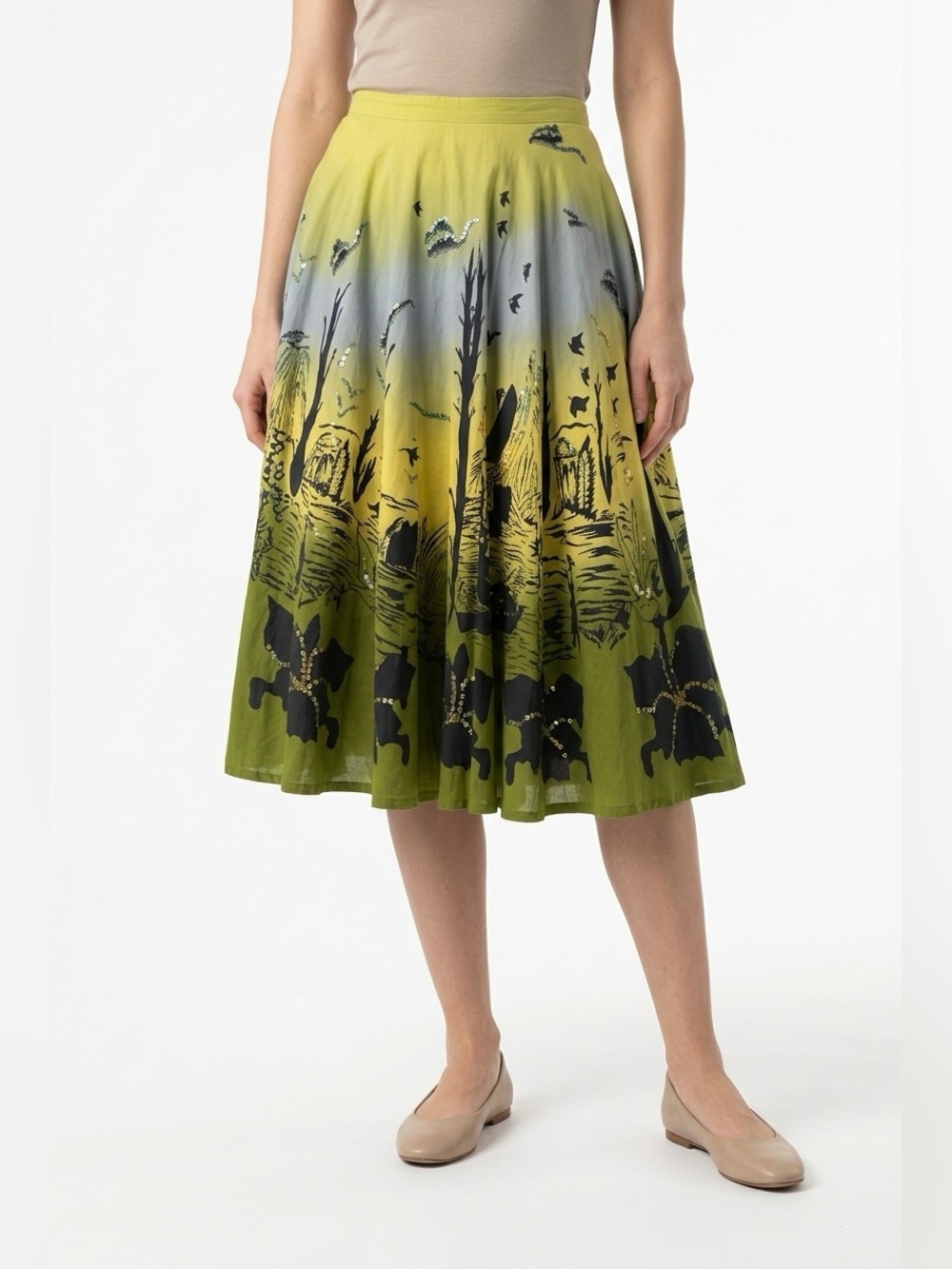 Lapis circle skirt